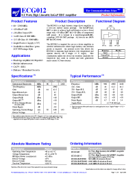 Datasheet ECG012B-PCB2140 manufacturer Неопределенные