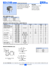 Datasheet ECS-2100B manufacturer Неопределенные
