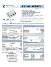 Datasheet FKC08-12D05 manufacturer Неопределенные