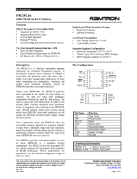 Datasheet FM25L16-G manufacturer Неопределенные
