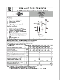 Datasheet FRA1002G manufacturer Неопределенные