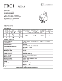 Datasheet FRC1BC-2ANS-DC12V manufacturer Неопределенные
