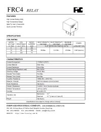 Datasheet FRC4A-1DC12V manufacturer Неопределенные