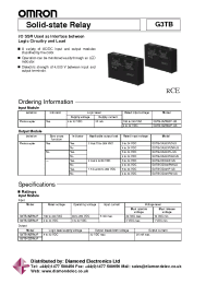 Datasheet G3TB-IDZR02P-US manufacturer Неопределенные