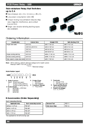 Datasheet G6B-1174PUS6VDC manufacturer Неопределенные
