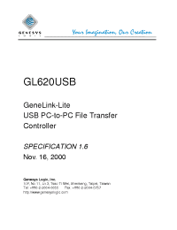 Datasheet GL620USB manufacturer Неопределенные