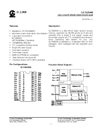 Datasheet GLT625608-10FB manufacturer Неопределенные