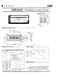 Datasheet GMD1620A manufacturer Неопределенные