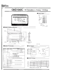 Datasheet GMD1640C manufacturer Неопределенные