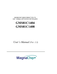 Datasheet GMS81C1404 manufacturer Неопределенные