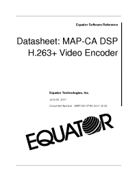 Datasheet H.263+ manufacturer Неопределенные