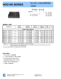 Datasheet HDD100-24S12-P manufacturer Неопределенные