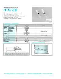 Datasheet HTS-206 manufacturer Неопределенные