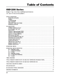Datasheet ISD1200 manufacturer Неопределенные