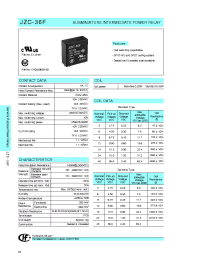 Datasheet JZC-36F012HSLN manufacturer Неопределенные