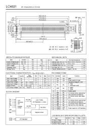 Datasheet LC4021 manufacturer Неопределенные