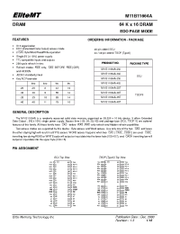 Datasheet M11B11664A-35J manufacturer Неопределенные