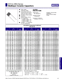 Datasheet M15R2221 manufacturer Неопределенные