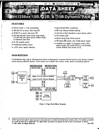 Datasheet M41256CN-10B manufacturer Неопределенные