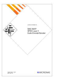 Datasheet MAS3587F manufacturer Неопределенные