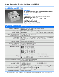 Datasheet OC-260-CAD-107AA-20 manufacturer Неопределенные