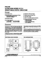 Datasheet P4C150-25SMB manufacturer Неопределенные