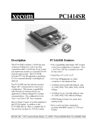 Datasheet PC1414SR manufacturer Неопределенные