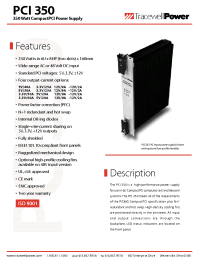 Datasheet PCI350-AC02SL manufacturer Неопределенные
