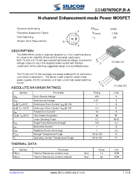 Datasheet SSM07N70CP-A manufacturer Неопределенные