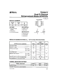 Datasheet TD2001Y manufacturer Неопределенные