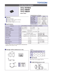 Datasheet TFG-787RH3 manufacturer Неопределенные