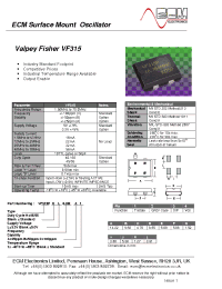Datasheet VF315P6.0MA1 manufacturer Неопределенные