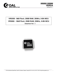 Datasheet VRS550-PAC25 manufacturer Неопределенные
