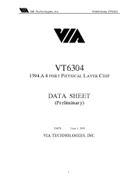 Datasheet VT6304 manufacturer Неопределенные