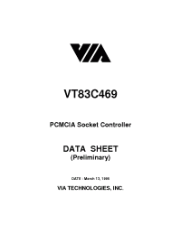 Datasheet VT83C469 manufacturer Неопределенные