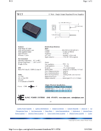 Datasheet W1515-760 manufacturer Неопределенные