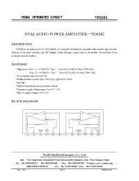 Datasheet YD6282 manufacturer Неопределенные