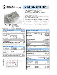 Datasheet YKC03-12S12 manufacturer Неопределенные