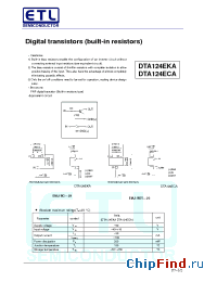 Datasheet DTA124EKA manufacturer E-Tech