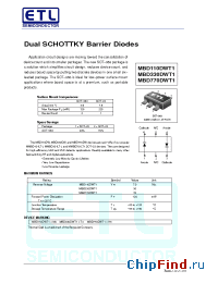Datasheet MBD770DWT1 manufacturer E-Tech
