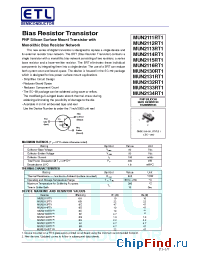Datasheet MUN2116RT1 manufacturer E-Tech