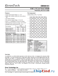 Datasheet EM565161BJ manufacturer Etron