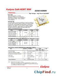 Datasheet EGN21A090IV manufacturer Eudyna