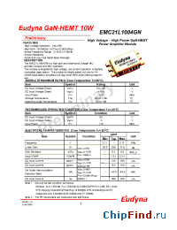 Datasheet EMC21L1004GN manufacturer Eudyna