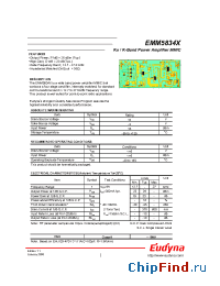 Datasheet EMM5834X manufacturer Eudyna