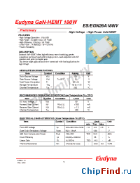 Datasheet ESN26A180IV manufacturer Eudyna