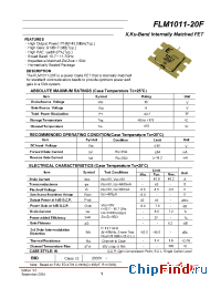 Datasheet FLM1011-20F manufacturer Eudyna