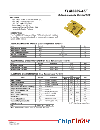 Datasheet FLM5359-45F manufacturer Eudyna