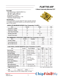 Datasheet FLM7785-45F manufacturer Eudyna