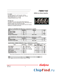 Datasheet FMM5716X manufacturer Eudyna